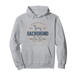 Retro Styled Dachshund Vintage Pullover Hoodie