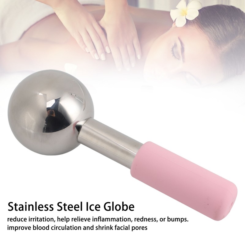 Ice Globe for Facial Swelling Puffiness Cold Compress Unbreakable Stainless