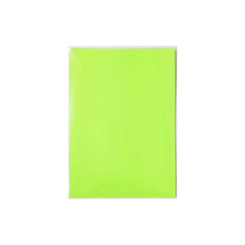 Fluorescent Green Fluorescent Sheets, Approx. A4 Size, 5 Sheets