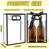 BadenBach 10 PCS Clear Gift Bags with Handles,7.1"x10.2"x3.2", Reusable Plastic