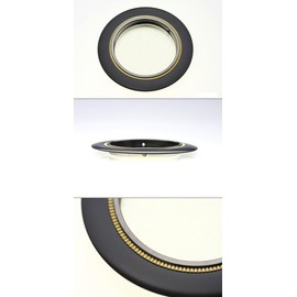 Bidoor PF-220 Double Round Black Large Size Pack of 4