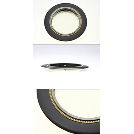 Bidoor PF-220 Double Round Black Large Size Pack of 4