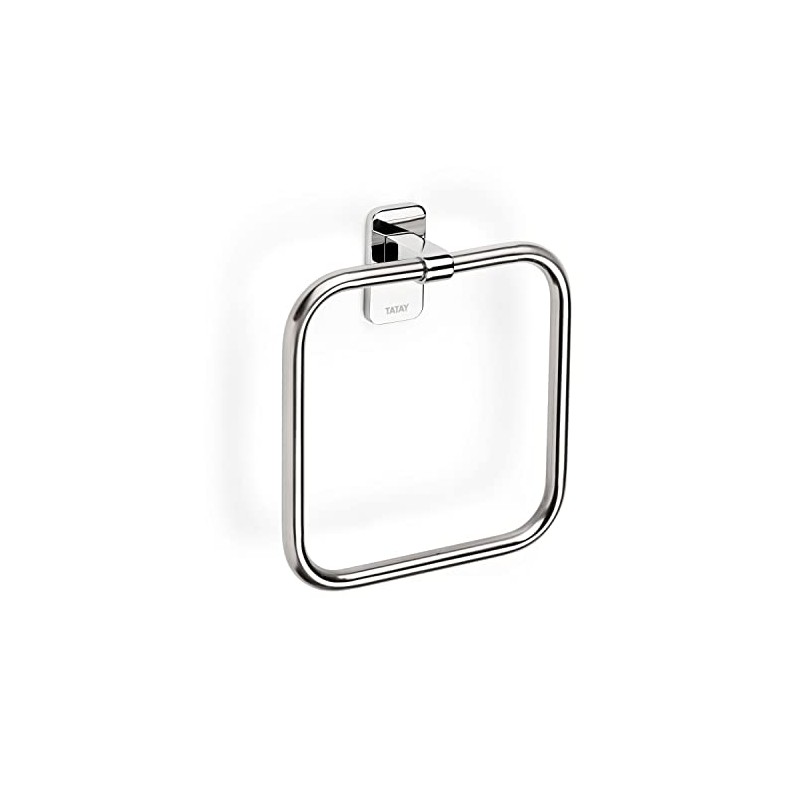 TATAY Towel Ring Collection Slim, Silver, 18 x 4,5 x