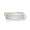 Picuzzy Gold Stackable Spinelli Ring for Women, 14k Gold Plated
