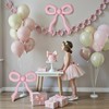 3 Pcs 25 Inch Matte Dusty Pink Bow Balloons Pastel