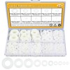 Sutemribor 640-Piece 8-Size White Nylon Washers Assortment Kit - Metric
