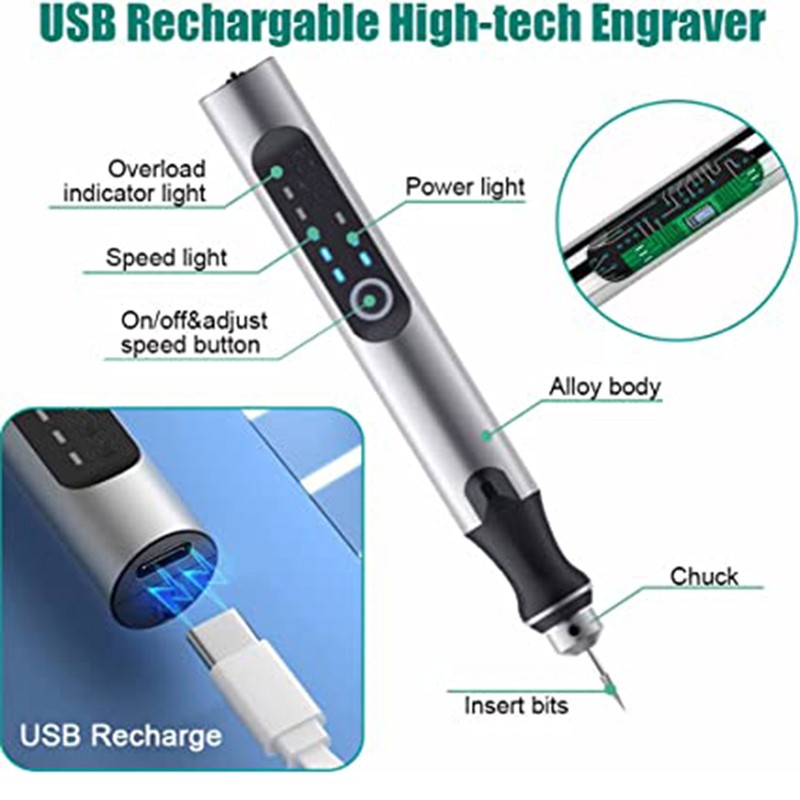 Professional Engraving Pen Speed Control Engraving Pen Electric Engraving Pen