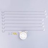 Hershii Foldable Shower Curtain Rod Rail Hanger Corner Fan-Shaped Stainless