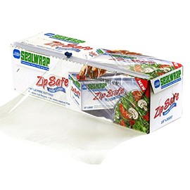 SealWrap Zipsafe Plastic Wrap, 12" Wide by 3000' Length, PVC, Clear
