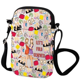 Iconic Friendship Goals Cross body Bag Let's Fold Scarves Costume Party Gift Business Women Special Gay Icons (Fold Scarves)