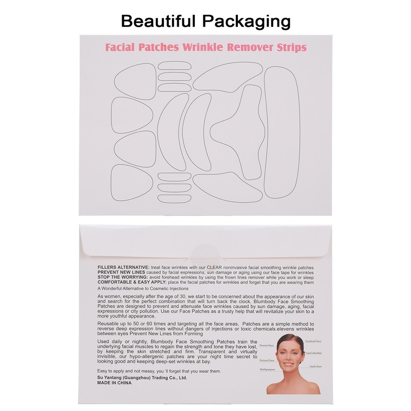 Reusable Silicone Anti-aging Pad Set Wrinkle Patches for Wrinkles Prevention