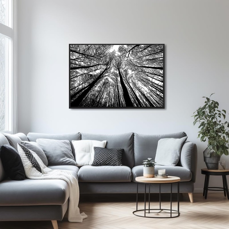 Bgraamiens Puzzle-Forest in Black and White-1000 Pieces Creative Black and