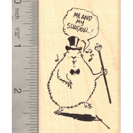 Groundhog Singing and Dancing Rubber Stamp, Groundhog Day
