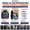 Toppe Jeans Termoadesive, 10 Pezzi, Toni Blu e Nero, Denim