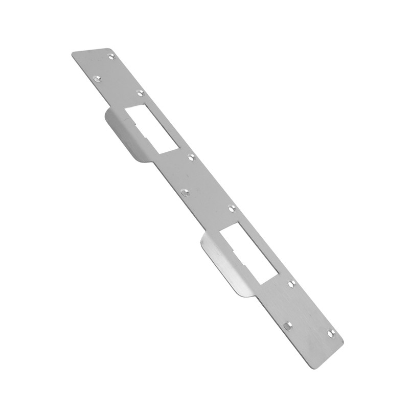 Door Strike Plate Double Holes Steel Reinforced Strong Easy Install