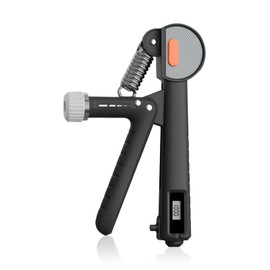 flintronic Hand Grip Strengthener, 5-60 kg Adjustable Forearm Strengthener, Finger Exerciser with Counter, Adjustable Resistance, Hand Gripper for Musicians Athletes and Hand Injury Recovery - Black