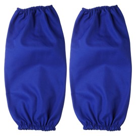 sourcing map Welding Sleeves Flame Retardant Cotton Welding Work Sleeves Fit Men and Women Heat Flame Resistant Arm Protection Gardening Sleeve for Welding Machining Metal Handling, Blue