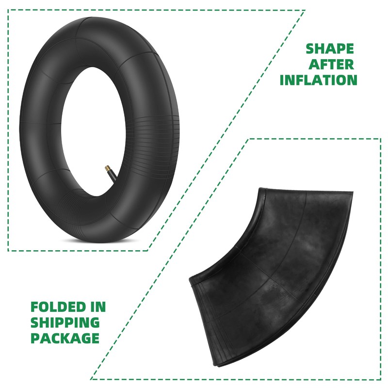 LAXEEM 2Pack 15x6.00-6" Inner Tubes with TR87 Angled Valve Stem