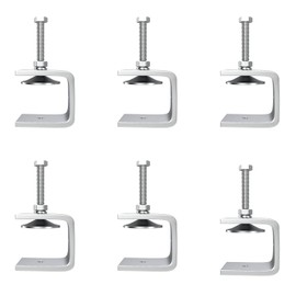 7/8 Inch Stainless Steel Heavy-Duty Clamp, Stainless Steel C-Shaped Clamp with 0.63-inch Opening, Suitable for Woodworking Bonding, Cutting and Installation. 4pcs