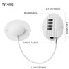 Refrigerator Lock with Combination, Keyless Security Lock for Freezers, Cabinets,