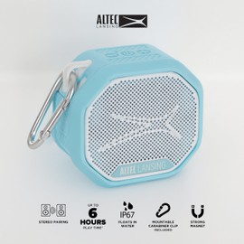 Altec Lansing HYDRATREK Magnetic Bluetooth Speaker, Waterproof IP67, Portable Speaker, True Wireless Pairing, USB-C Quick Charge, 3.7V 400mAh Battery, Voice Assistant, Perfect for Any Adventure…