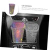 CIYODO Car Trash Bin Lid Compact Cup Holder Waste Container