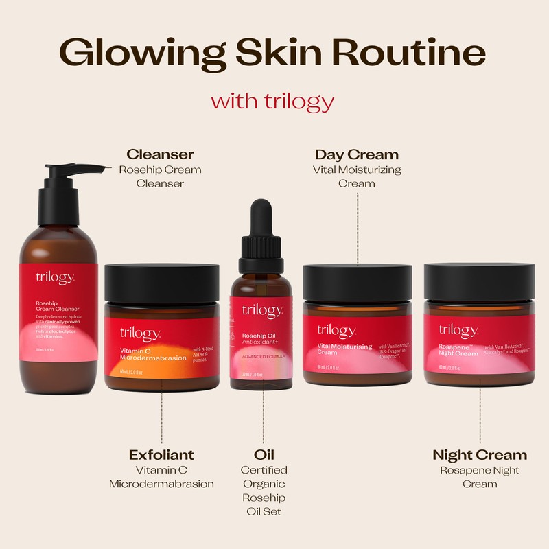 Trilogy Vital Moisturising Cream, Enhanced Formula with Rosapene, VanilleActiv2 &