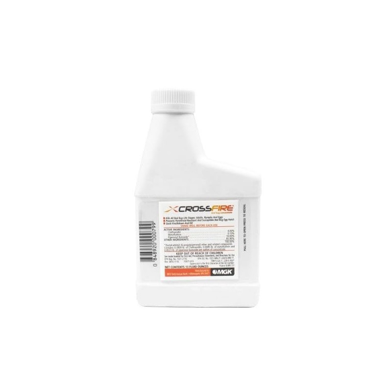 Crossfire Liquid Concentrate 13 oz - Long-Lasting Bed Bug Control,