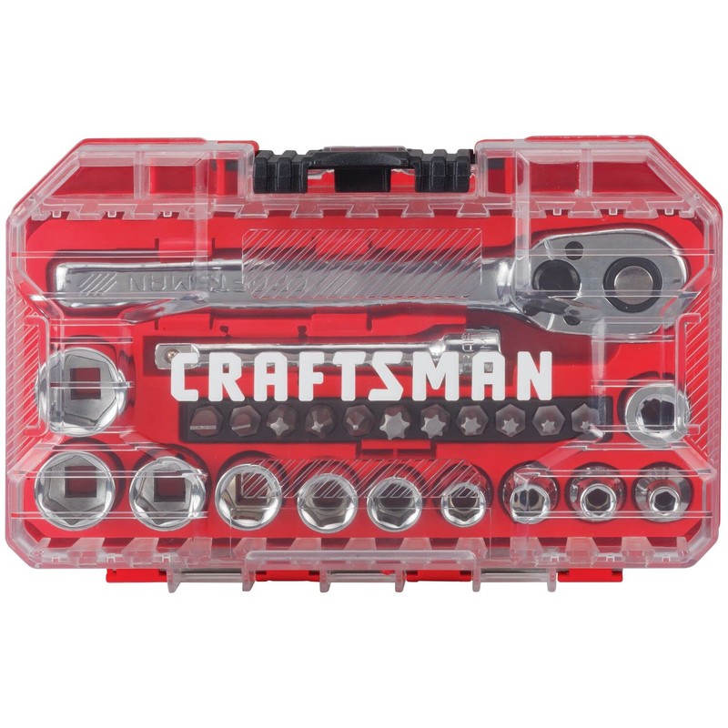 CRAFTSMAN Socket Set, SAE 1/4-in. Drive, 24 Piece (CMMT12009LZ)