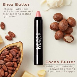 Lápiz Labial Triple Sticks, Rubor en Crema y Tratamiento Todo en Uno con Manteca de Karité y Cacao (Riley Love) de Mommy Makeup