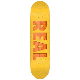 Real Skateboard Complete Bold Team Yellow 8.06" Independent Trucks, Soft Wheels