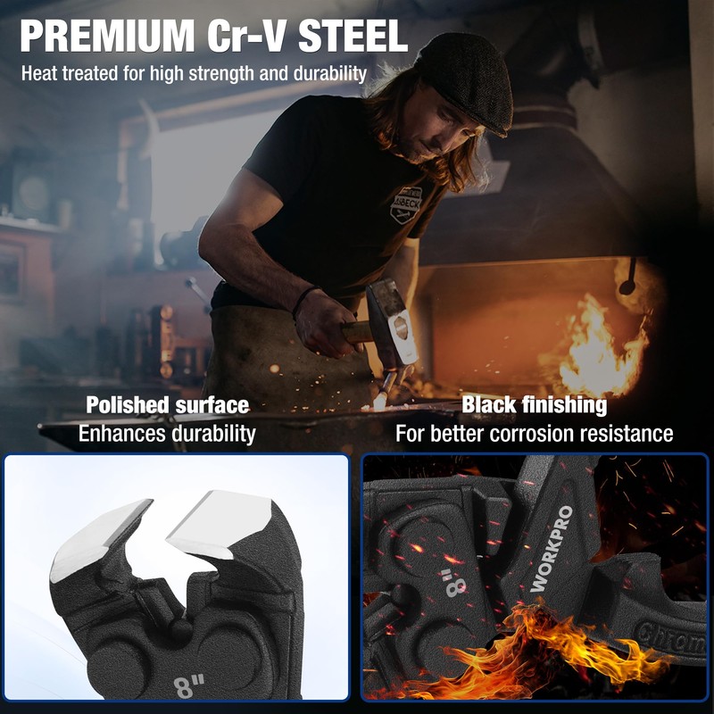 WORKPRO High Leverage End Cutting Pliers | Heavy Duty Multi-Purpose