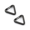 2pcs Triangle Carabiner Clip, Stainless Steel Quick Release Keychain Carabiner