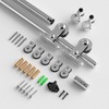 CCJH 6 FT Stainless Steel Sliding Door Hardware Kit, Top