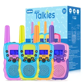 Selieve Walkie Toys for Kids 4 Pack, Toys for 3-12 Year Old Boys or Girls, 3 Miles Long Range Indoor Outdoor Adventures Activity Stem Toys, Birthday Easter Gifts for 5-8 Year Old Kids