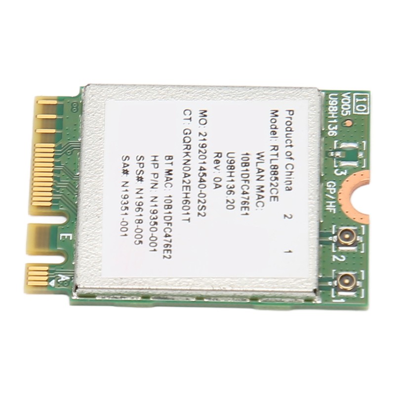 WiFi 6E Wireless Card 2.4GHz 5GHz 6GHz 5374Mbps NGFF BT5.3