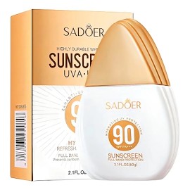 Sadoer Protector Solar SPF 90 PA Hidratante Alta Duracin 2.1 FL OZ 60g Proteccin UVA y UVB Resistente al Agua                                         