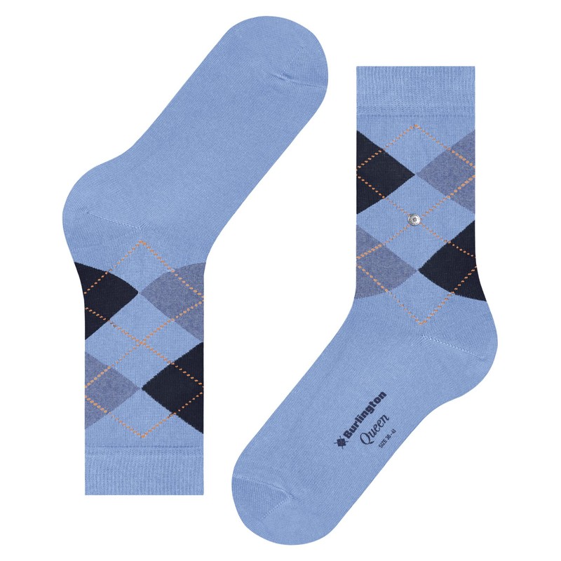 Burlington Women's Queen W So Cotton Patterned 1 Pair Socks,