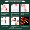 36" Outdoor Christmas Decorations, Auto Timer Real 30" Candy Cane
