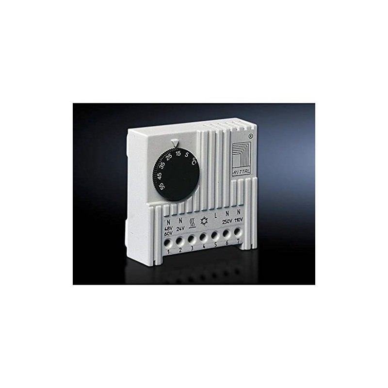 Rittal 3110.000, Thermostat, Enclosure Internal, 24/230V, 24/60VDC, 2.8" Height x