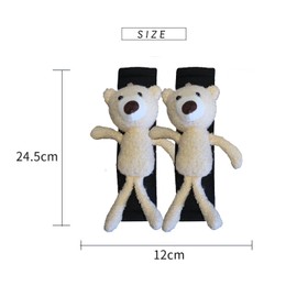 WERVOT Soft Auto Cute Seat Belt Cover Seatbelt Shoulder Pad 2 PCS for a More Comfortable Driving Compatible with All Cars and Backpack (Section 1)