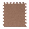 10pcs Cotton Linen Interlocking Carpet Tiles Anti Slip Floor Protection