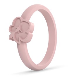 Enso Rings Nature Accent Ring - Hibiscus Bloom Pink Sand - Size 10