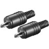 2 Pin DIN Hi-Fi Speaker Plug Cable Audio Connector PACK
