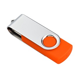 J-boxing USB Flash Drive 8GB Swivel Thumb Drives USB Stick 2PCS Orange