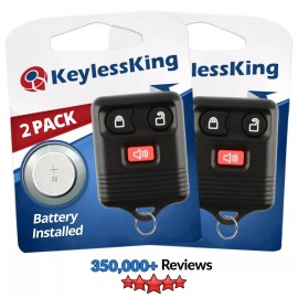 KeylessKing* 2x Replacement for Ford F-150 250 350 450 550 2003 2004 2005 2006 2007 Remote