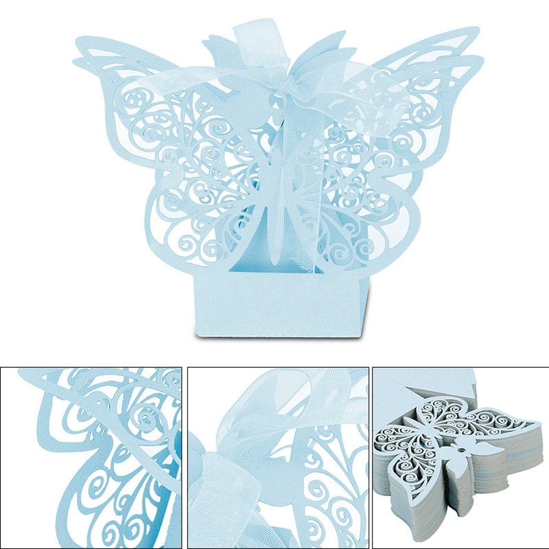 100PCS Wedding Favor Sugar Chocolate Boxes Wedding Decoration for Wedding