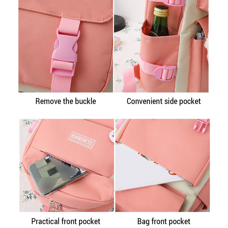 Four-piece Set Backpack Large Capacity Trendy Casual Bag Backpack Set