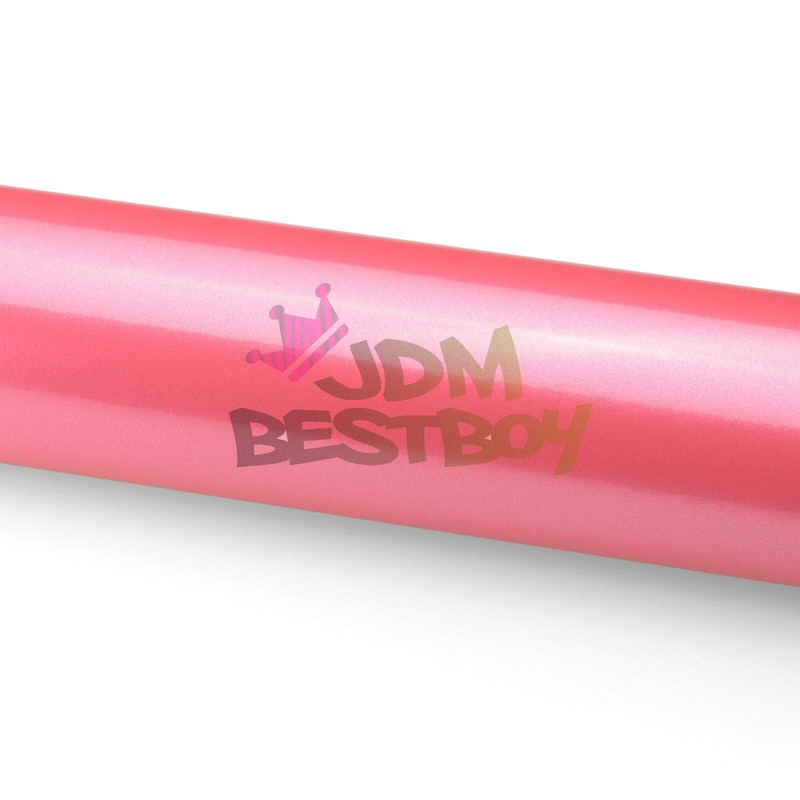 Super Gloss Metallic Pink Automotive Vinyl Wrap Car Vehicle Bubble