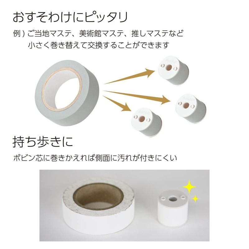 Kokuyo T-BR101W Bobbin Masking Tape, White